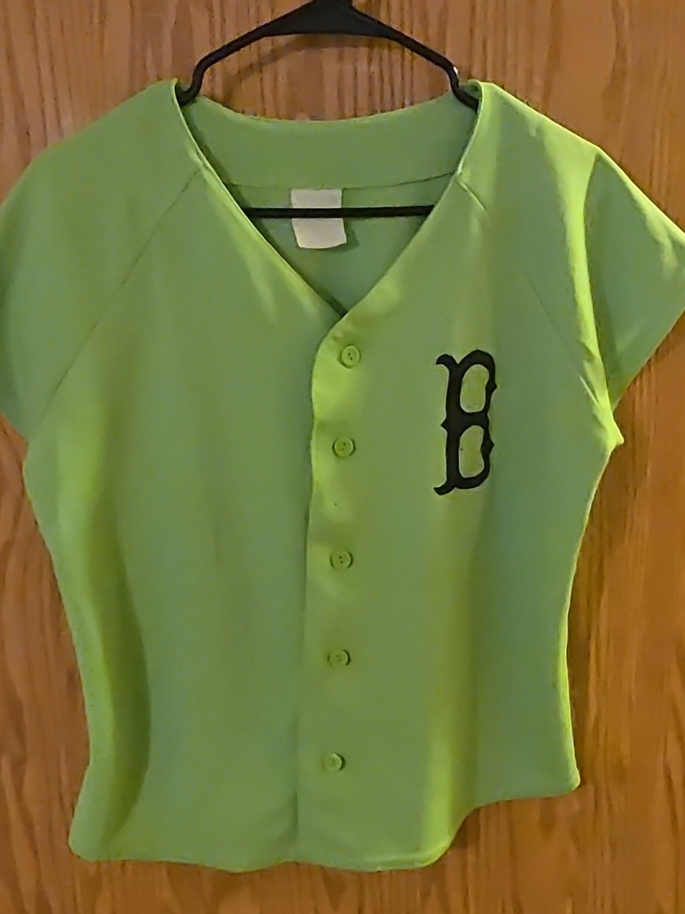 Majestic Neon Green Athletic Polo with White Logo